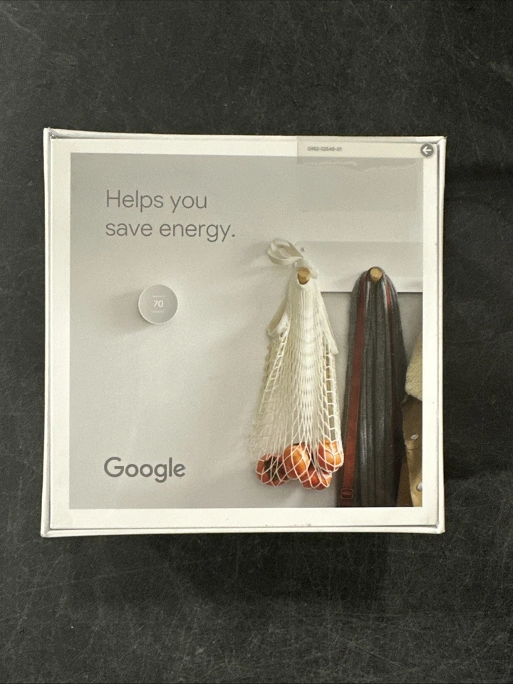 Google Nest Smart Thermostat With BONUS Trim kit , Snow - GA01334-US - SEALED - Image 3 of 4
