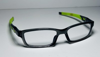 Oakley Crosslink OX8027-0553 Satin Black Green Eyeglasses Frames 53-17 140 Sport