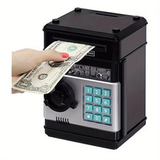 Creative Piggy Bank Automatic Mini Safe Coins Cash Saving Money Box Password Cou