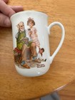 Norman Rockwell Museum Collection The Cobbler Porcelain Coffee Mug 1982  — photo 3