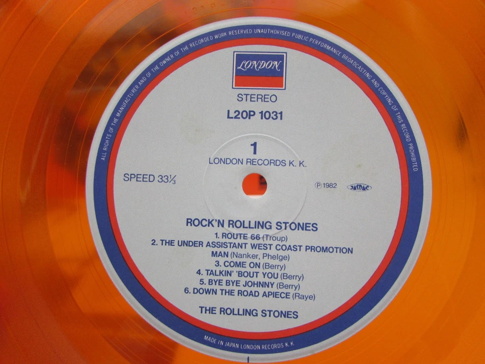 The Rolling Stones Rock 'N' Rolling Stones Japan orange Vinyl LP L20P1031 S1648 - Image 3 of 4