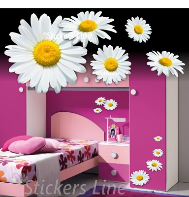 MINI TARGA Personalizzata Con Margherite Rosa Per Bambini - Nome A Scelta