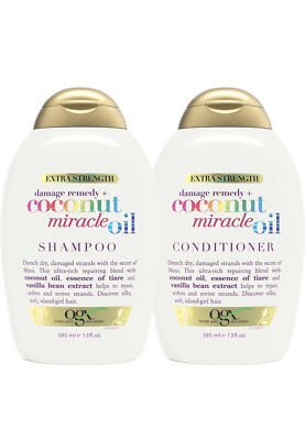 OGX Extra Strength Damage Remedy + Coconut Miracle Oil Shampoo & Conditioner Se