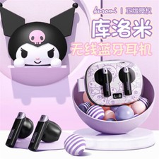 Cartoon Pochacco Cinnamoroll Kuromi Bluetooth Earphone Wireless Portable Headset