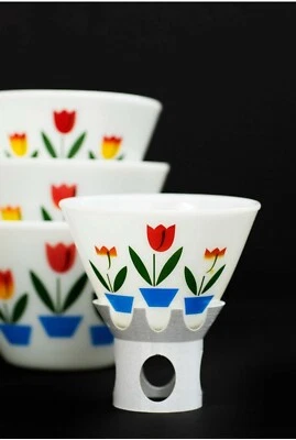 FIREKING fire king SPLASH PROOF BOWL STAND - NO BOWLS STANDS ONLY rare htf