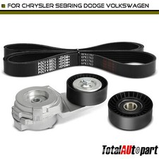 3pcs Serpentine Belt Drive Component Kit For Chrysler Towncountry Dodge Gas