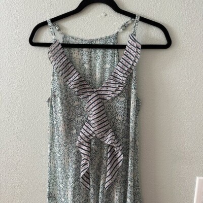 cabi garden party dress CAbi Garden Party Dress Maxi Boho SIZE 0 (extra small) Adjustable Straps