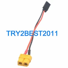 JR Futaba Female to Female XT60 Connector Adapter 20awg 10cm