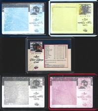 Joe Mauer 2004 Fleer Classic Clippings 5-Card Set w/ All (4) 1/1 Printing Plates