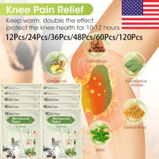 120Pcs Herbal Knee Patch Wormwood Plaster for Knee Support  Muscle Pain Relief