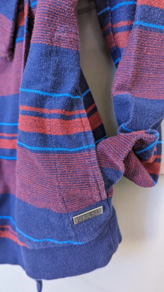 Suéter Element Junior Talla Mediana Rojo Azul Rayas Manga Larga Cierre a Presión Foto 4 de 4