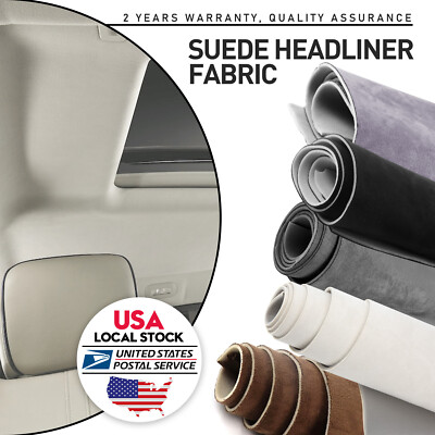 1/8'' Thick Suede Headliner Fabric Foam Back Auto Roof Repair Material Fireproof