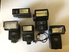 Vivitar And Minolta Flash Lot. READ DISCRIPTION.