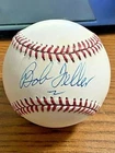BOB FELLER 3 SIGNED AUTOGRAPHED 1994 WORLD SERIES BASEBALL!  Indians!  HOF!