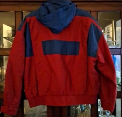 1980s Vintage Willy Bogner Modell Ski Jacket Red/Blue Cropped Sz 40 Unisex Retro