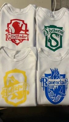 Harry Potter Houses Baby Vest x4