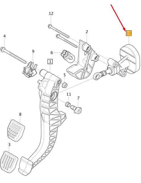 VOLVO XC60 MK2 Clutch Master Cylinder 31687112 NEW GENUINE