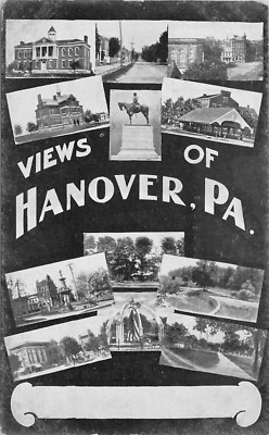 c1910 Multiple Views of Hanover, Pennsylvania Postcard