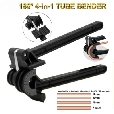 4mm 6mm 8mm 10mm Combination Tube Bender 4-in-1 Tube Bender Pipe Bending Tool 