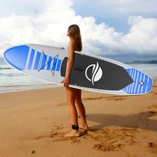 SUP Stand Up Paddle Board Inflatable Surfing Water Exercise Lake Surfing Blue 