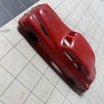VINTAGE HUBLEY KIDDIE Car Fire Chief Red Plastic Rare in great solid condtion