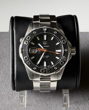 Tag Heuer Aquaracer WAJ1110.BA0871 Black Swiss Quartz 500m SPORTS Steel Watch
