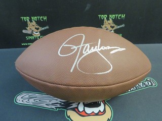 LAWRENCE TAYLOR AUTOGRAPHED SIGNED WILSON FOOTBALL NEW YORK GIANTS SCHWARTZ MS7