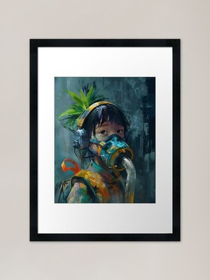Oxy for oxygen Gerahmter Kunstdruck Gerahmtes Wandbild Poster Leinwanddruck Bild