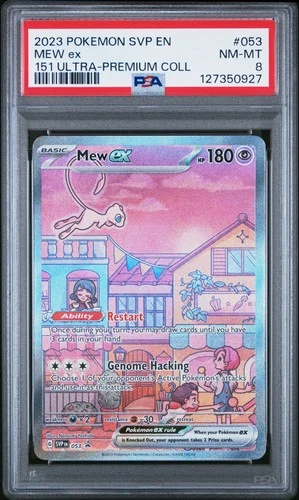 2023 POKEMON SVP EN-SV BLACK STAR PROMO 151 ULTRA-PREM COLL #053 MEW EX PSA 8