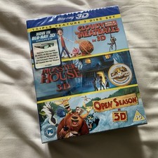 Image of Cloudy With A Chance Of Meatballs Monster House Open Season Blu-ray 3D New