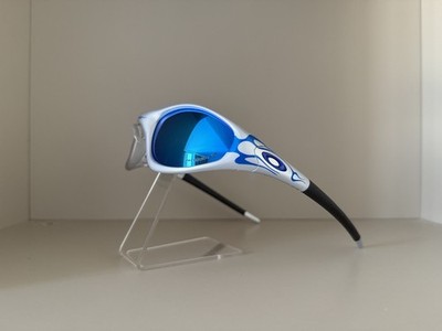 Oakley Straight Jacket 99 Muzm OO9505 Sunglasses Silver Frame Blue