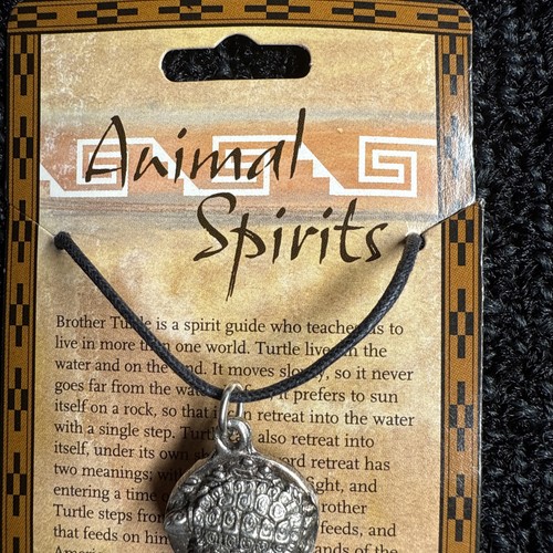 Collana Nirvana Spiriti Animali Tartaruga Mistica Tono Argento Forza Interna - Foto 5 di 6