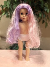 American Girl Truly Me Doll Pink / Purple Hair Side Bangs Blue Eyes 2017