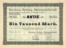 Brauhaus Amberg 1923 Sulzbach Schwandorf Regensburg Kulmbach Franziskaner 1000 M