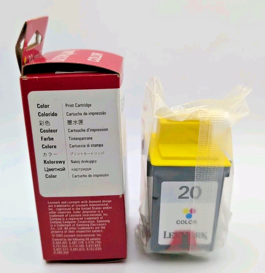 Genuine Lexmark 20 Color Ink Cartridge New & Sealed-Unknown Expiration - Image 4 of 4