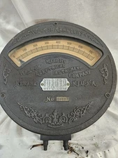 Antique  WESTON Electrical Instrument Co. AMMETER No. 24023. Great Shape
