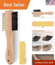 Suede Cleaning Kit: Brush and Eraser for All Soft Leather Surfaces