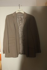 Damenblazer braun/beige/Camel, 46, 100% Schurwolle