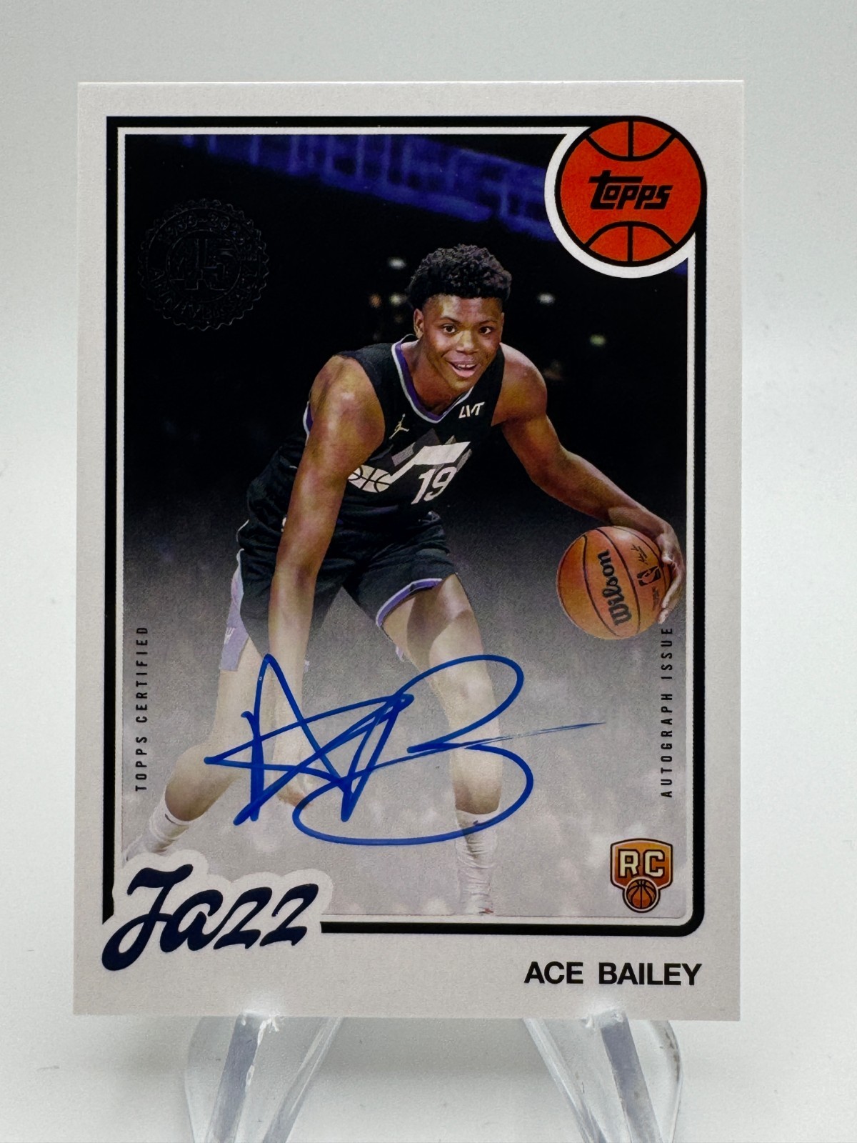 2025-26 Topps Flagship ACE BAILEY On-Card 1980-81 Topps Rookie Auto