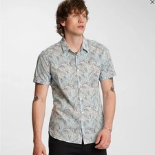 John Varvatos Jasper Short Sleeve Button Front Shirt