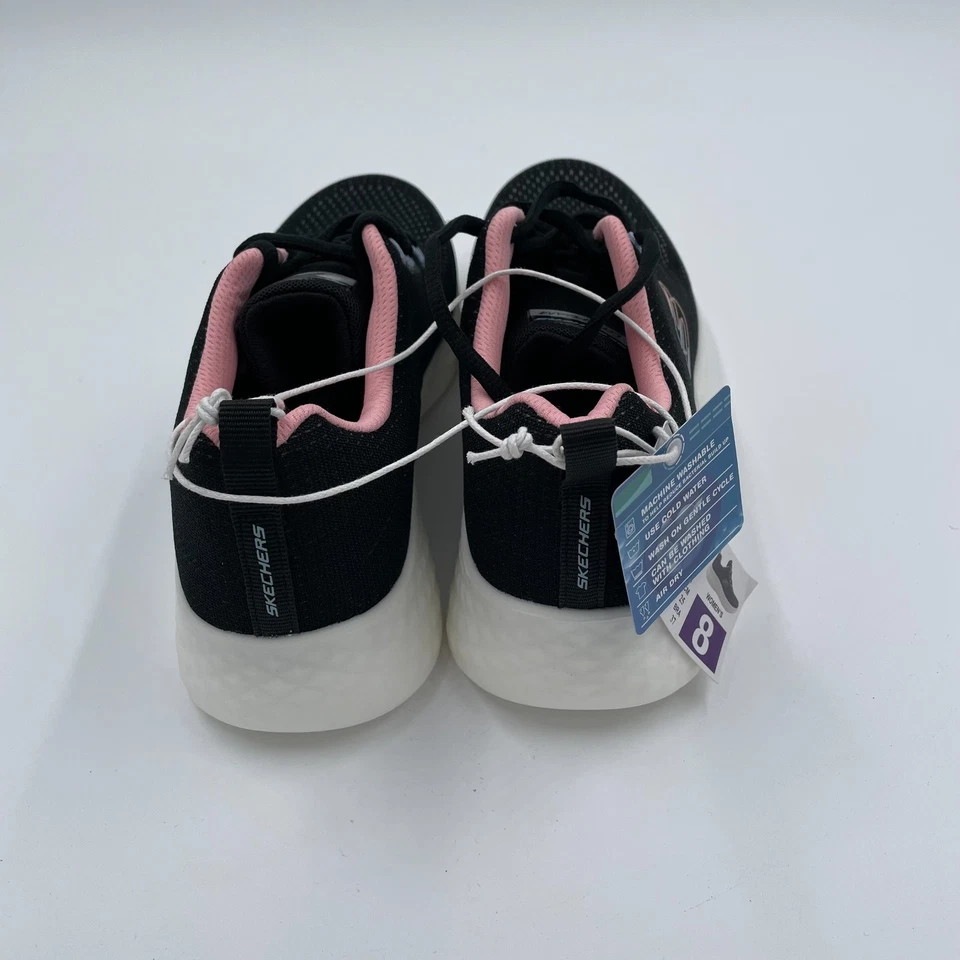 SKECHERS Women's Lite Foam Lightweight Air-Cooled Running Sneaker Shoes ~ Black - Image 4 of 4