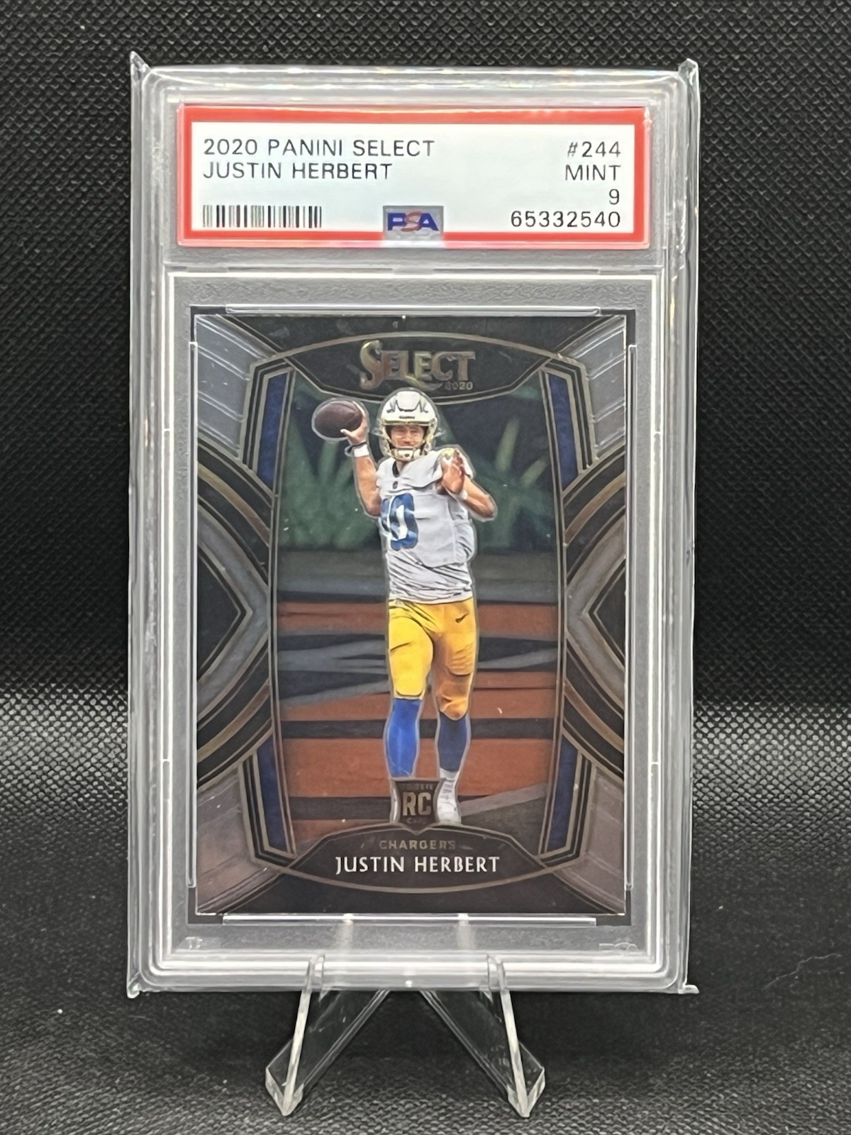 2020 Panini Select Justin Herbert #244 PSA 9