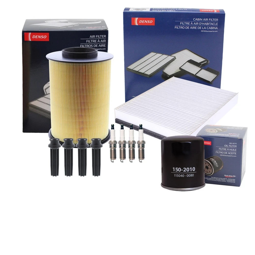 Denso Tune Up Kit 4 Spark Plugs  Boots Kit for Escape Focus MKC L4 Vin 2 9 H