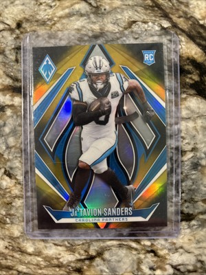 Ja'Tavion Sanders 2024 Panini Phoenix Rookie Gold Fade Refractor #/125 Panthers