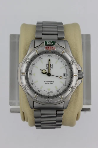 Tag Heuer 699.706 WF2110.BA0511 Mens 4000 Series Automatic Watch White Silver