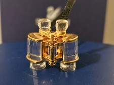 SWAROVSKI MEMORIES 'BINOCULARS' GOLD UNBOXED