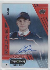 2020-21 Upper Deck Synergy Rookie Portrait Red 78/99 Liam Foudy #A-127 Auto 2vh