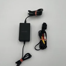 Nintendo Gamecube AC Adapter + AV Cable DOL-002 Genuine OEM Power Supply