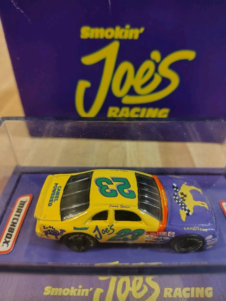1994 Matchbox Jimmy Spencer #23 SMOKIN' JOE'S Ford Thunderbird T-Bird w/ Box - Image 4 of 4