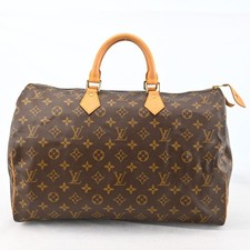 LOUIS VUITTON Speedy 40 Travel Hand Bag Monogram Leather Brown M41522 P5036SO805